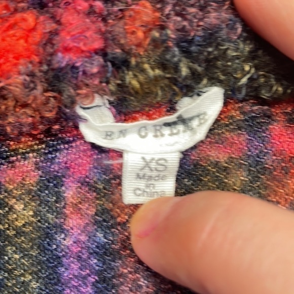 En Crème Flannel Button Down Jacket - Picture 3 of 4